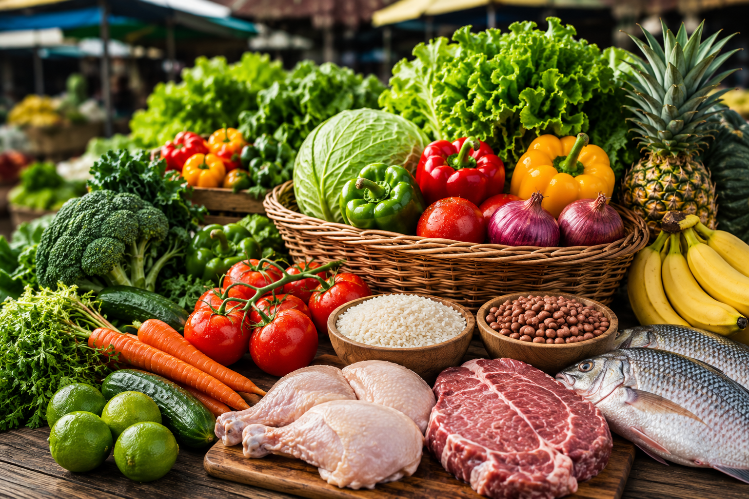 Fresh farm produce