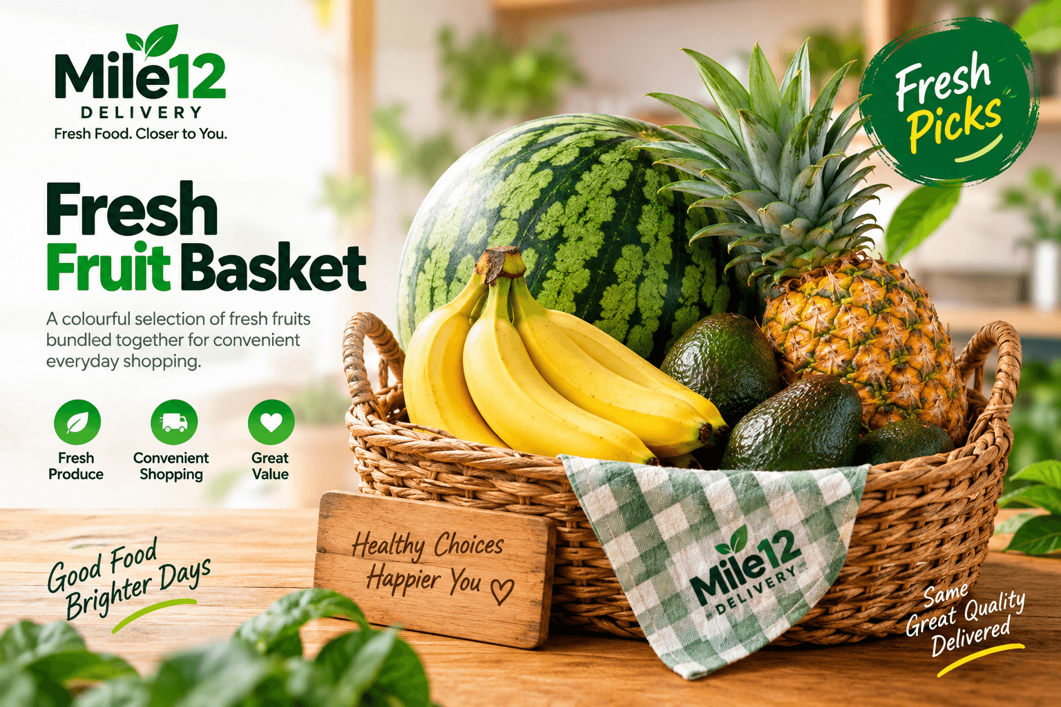 Fresh Fruit Basket